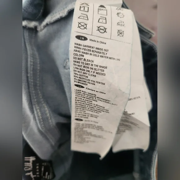 Joseph Ribkoff - Culotte Jeans With Embellished Front Seam Size 8 - Picture 12 of 16